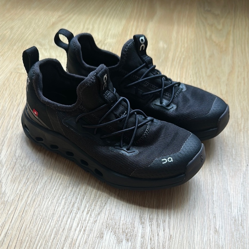 On Running Black Sneakers Lightweight Knit Design